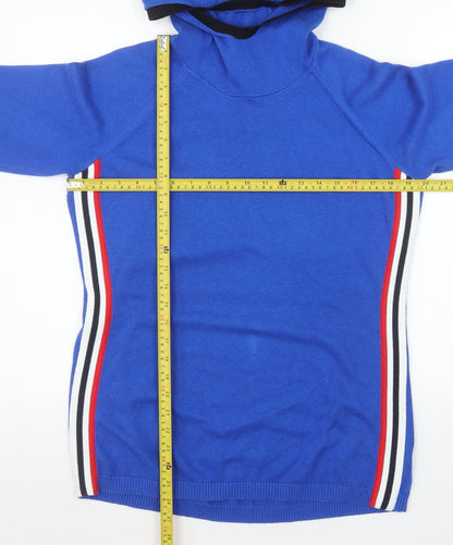 Mens UK Size L Garritt Blue Pullover Jumper
