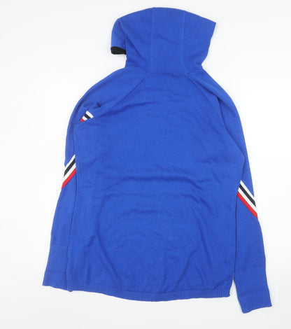 Mens UK Size L Garritt Blue Pullover Jumper