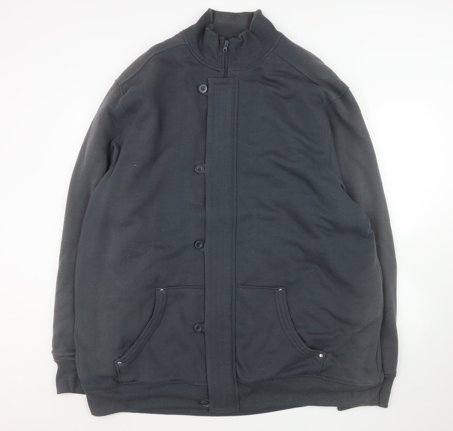 Mens UK Size 2XL Espionage Grey Basic Jacket