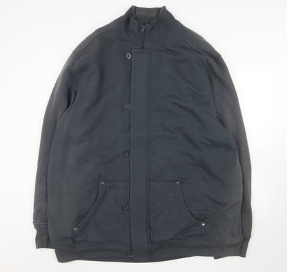 Mens UK Size 2XL Espionage Grey Basic Jacket