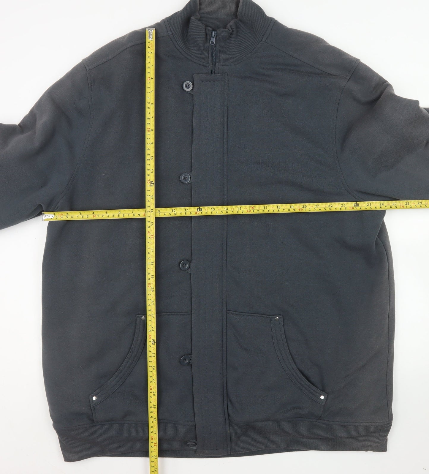 Mens UK Size 2XL Espionage Grey Basic Jacket