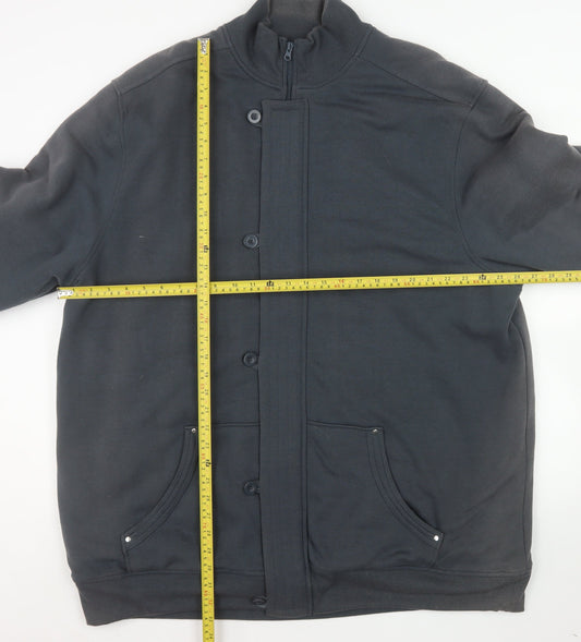 Mens UK Size 2XL Espionage Grey Basic Jacket