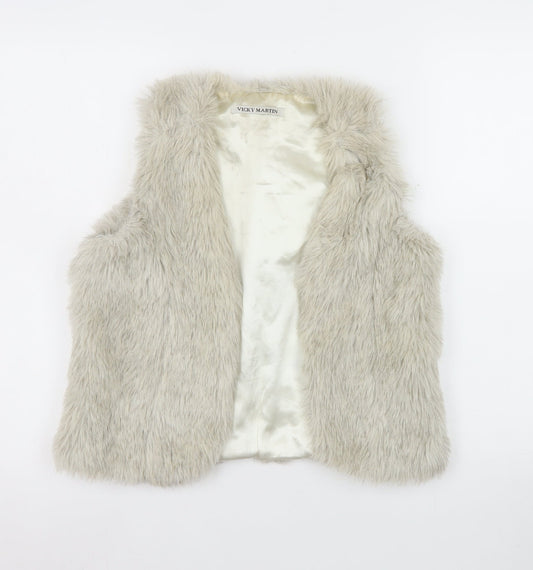 Womens UK Size 10 Vicky Martin Beige Basic Jacket