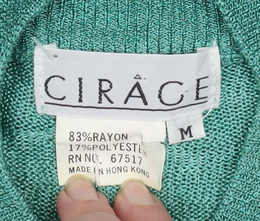 Womens UK Size M CIRAGE Green Pullover Jumper