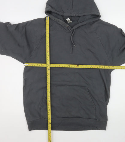 Mens UK Size M American Apparel Grey Pullover Hoodie
