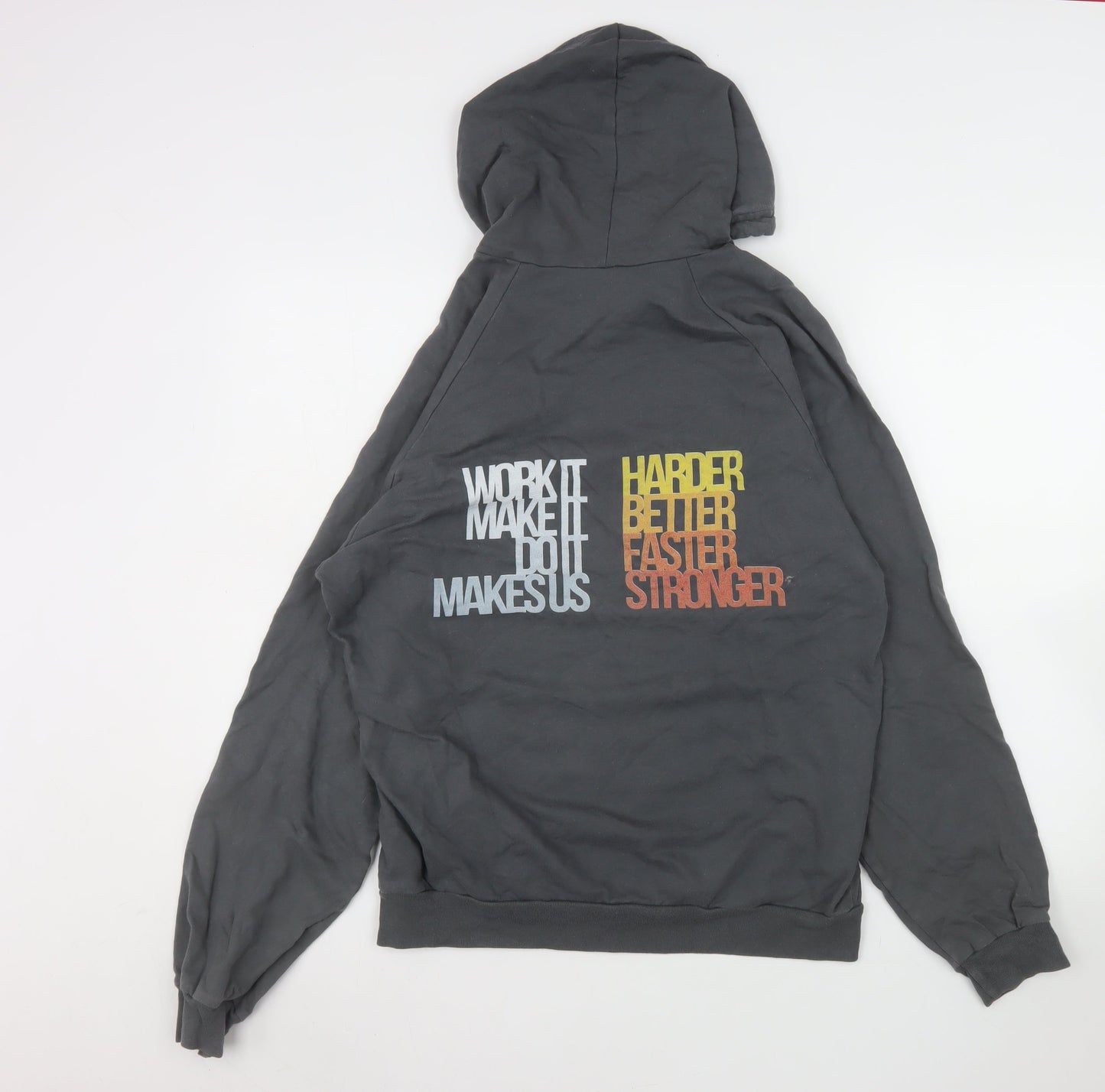 Mens UK Size M American Apparel Grey Pullover Hoodie