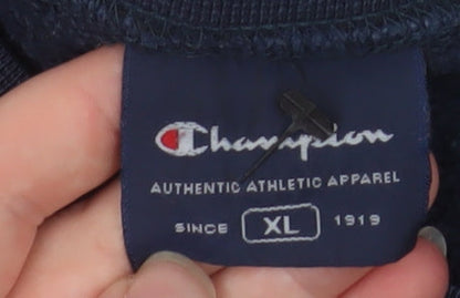 Mens UK Size XL Champion Blue Pullover Sweatshirt