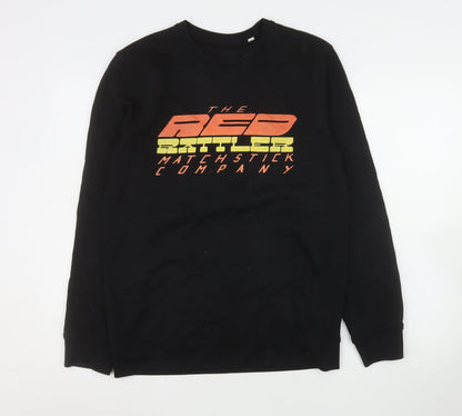 Mens UK Size M Stanley/Stella Black Pullover Sweatshirt