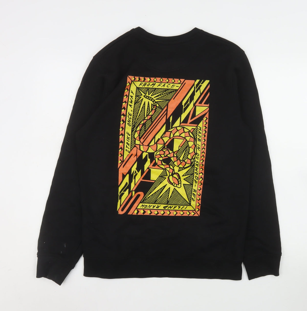 Mens UK Size M Stanley/Stella Black Pullover Sweatshirt