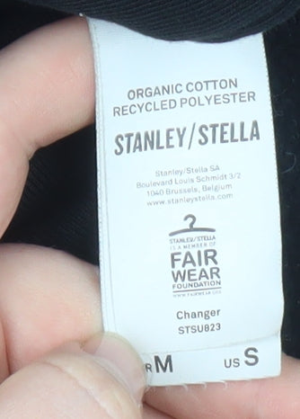 Mens UK Size M Stanley/Stella Black Pullover Sweatshirt