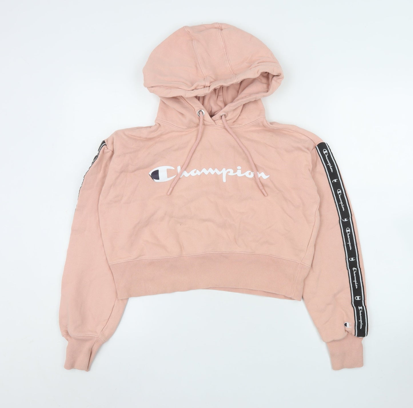 Womens UK Size S Champion Pink Pullover Hoodie