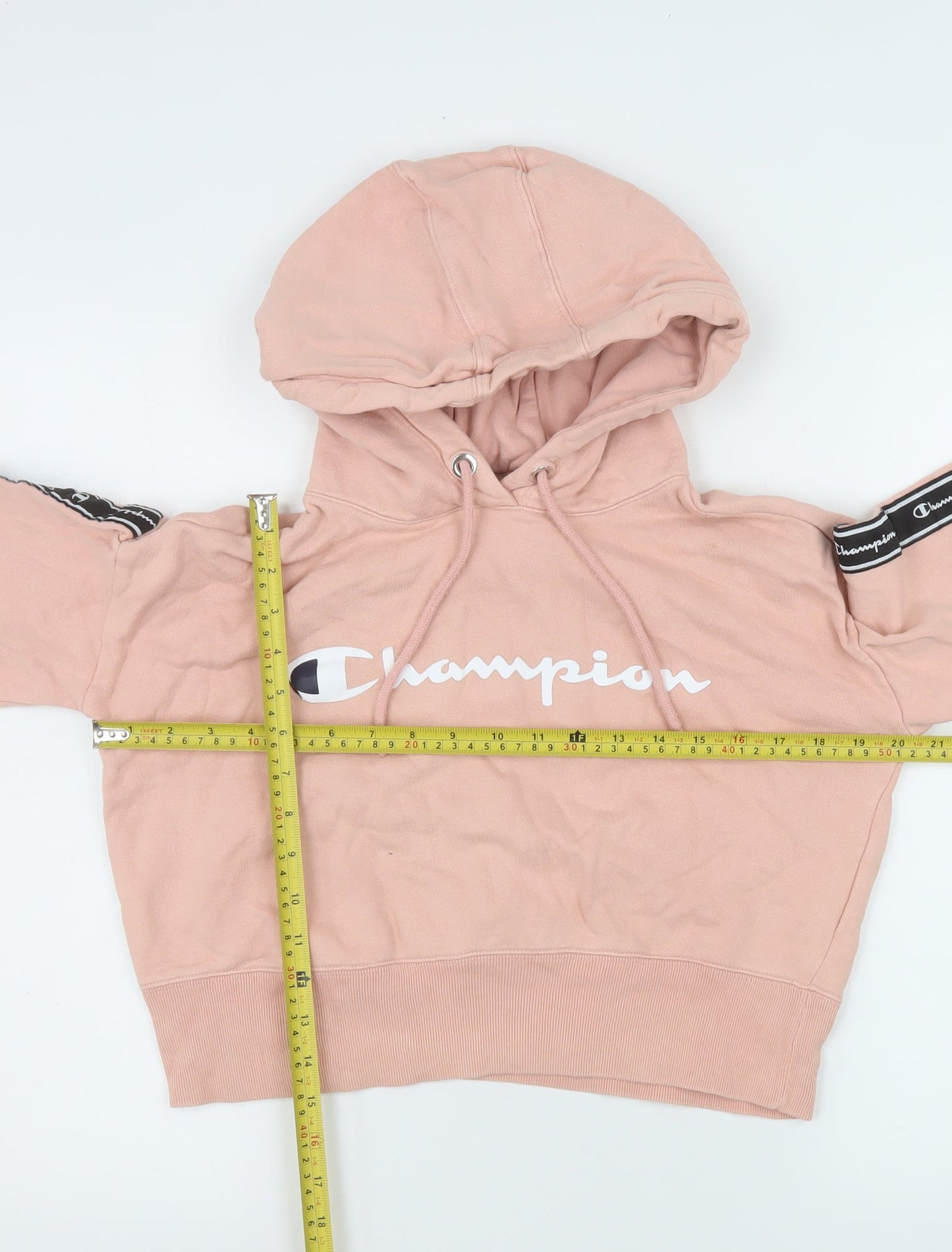 Womens UK Size S Champion Pink Pullover Hoodie