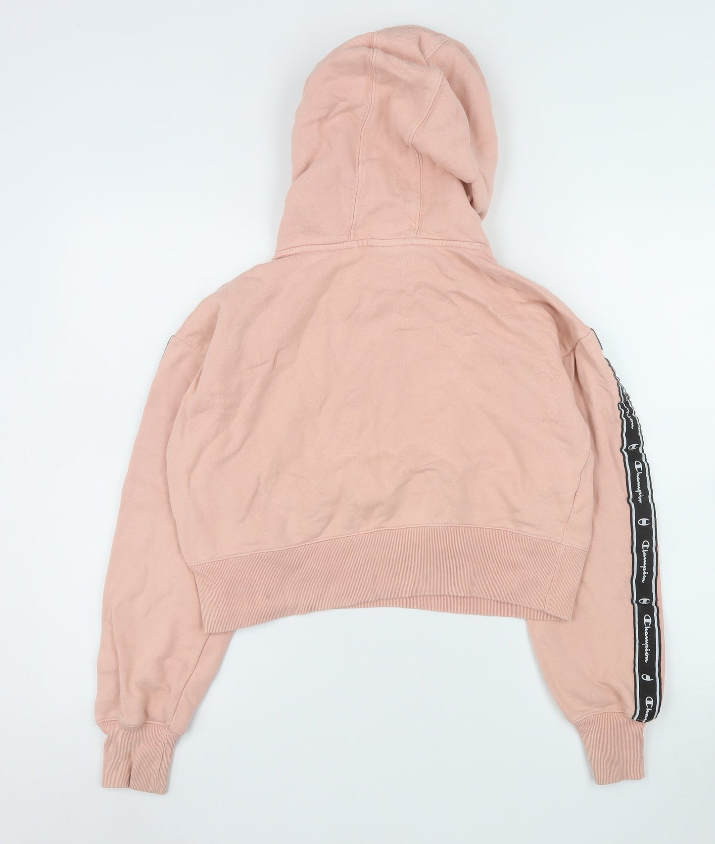 Womens UK Size S Champion Pink Pullover Hoodie