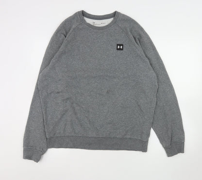 Mens UK Size M Under armour Grey Pullover Sweatshirt