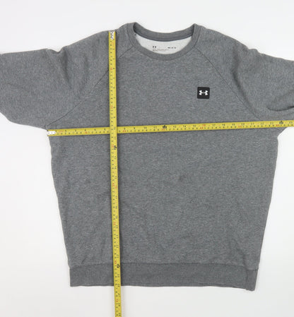 Mens UK Size M Under armour Grey Pullover Sweatshirt