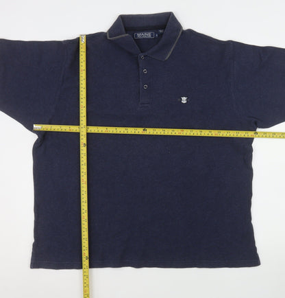 Mens UK Size L Maine New England 100% Cotton Polo Shirt