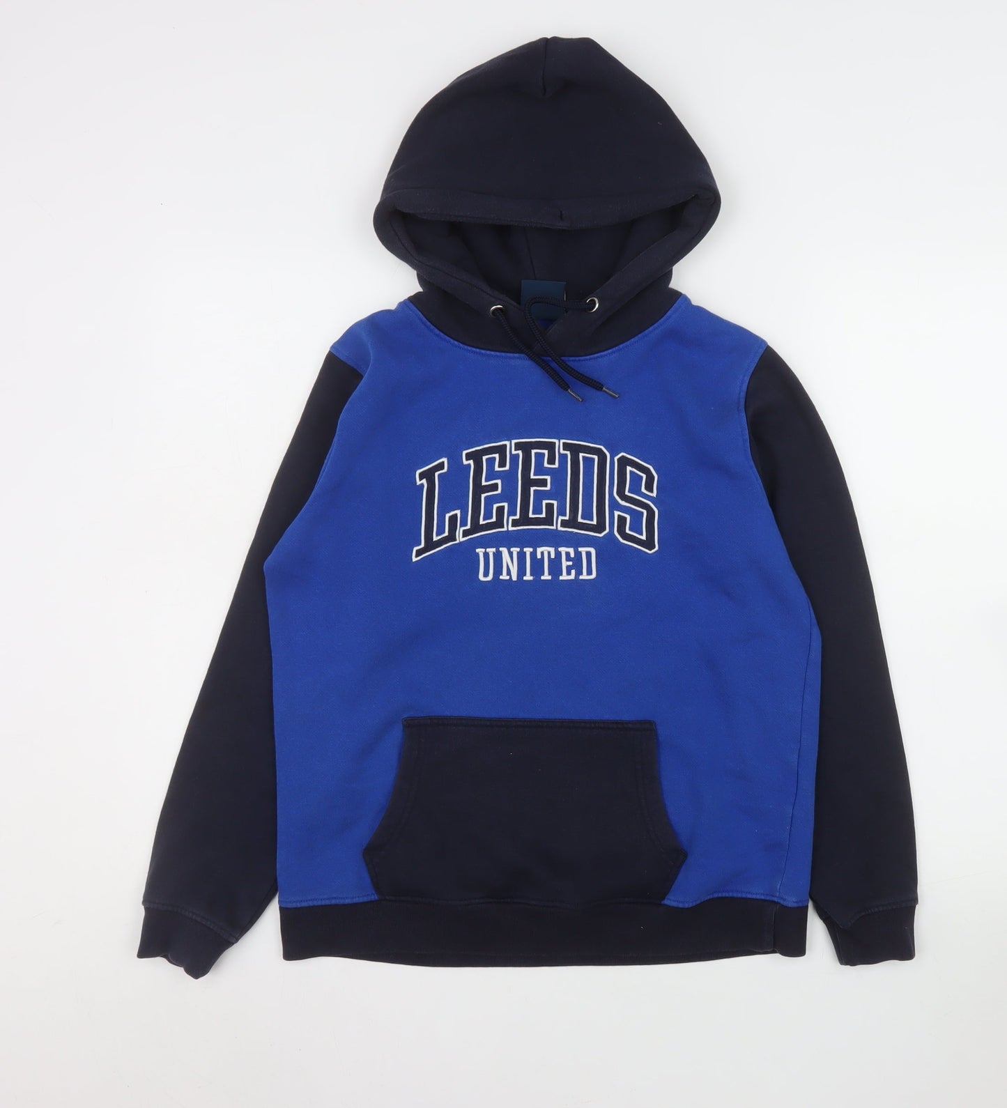 Boys UK Size 158 Leeds United Blue Pullover Hoodie
