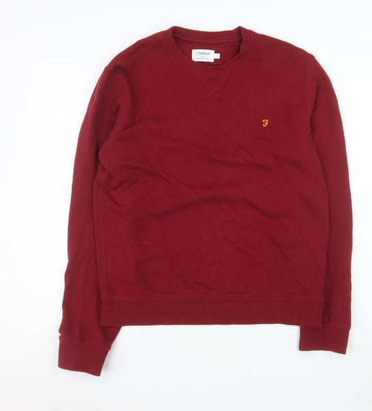 Mens UK Size M Farah Red Pullover Sweatshirt