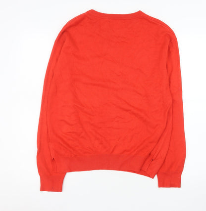 Womens UK Size 12 Marks and Spencer Red Pullover Jumper