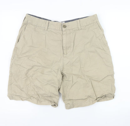 TU Men’s Beige Chino Shorts Size 34 Regular Cotton Casual