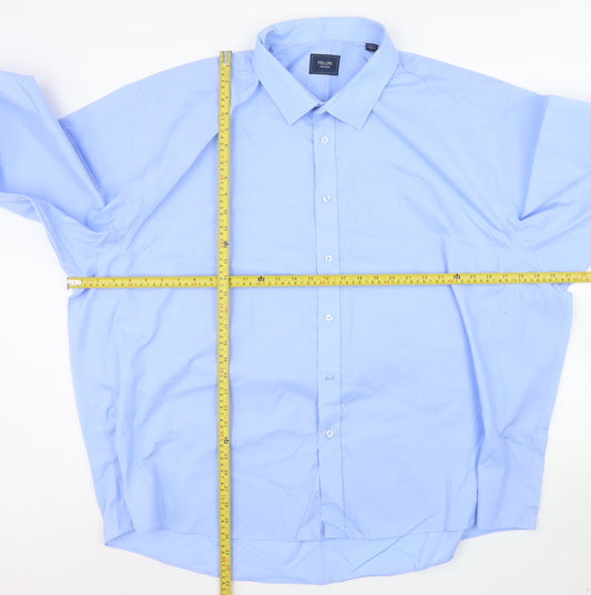 Mens UK Collar Size XL Fellini Smart Blue  Dress Shirt