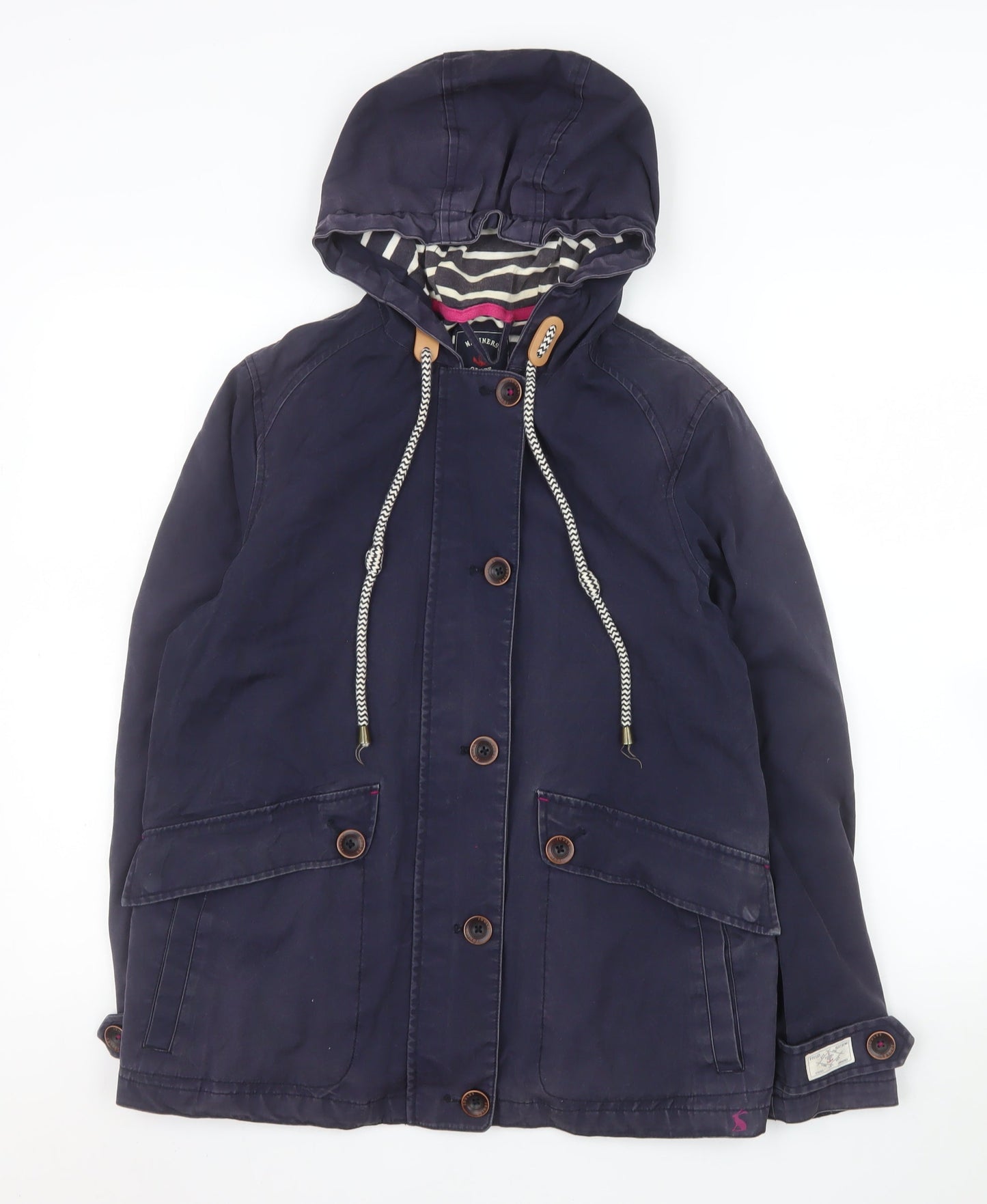 Womens UK Size 10 Joules Blue Rain Coat