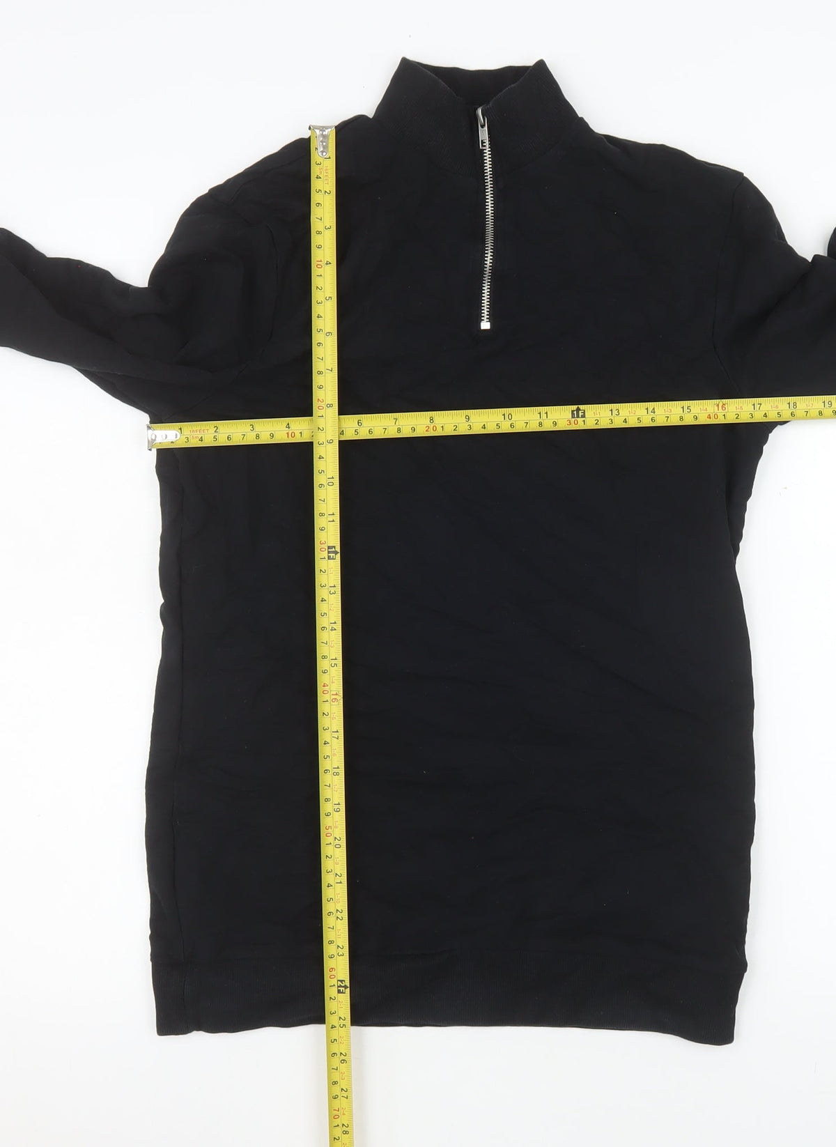 Mens UK Size M ASOS DESIGN Black Pullover Sweatshirt