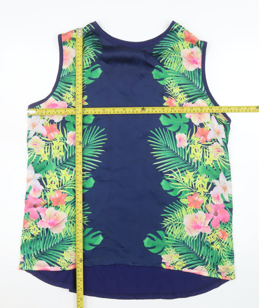 Womens UK Size 18 South Blue Basic Tank
