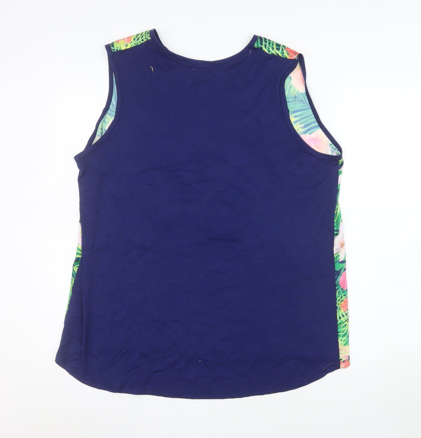 Womens UK Size 18 South Blue Basic Tank