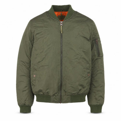 Mens UK Size S Topman Green Bomber Jacket