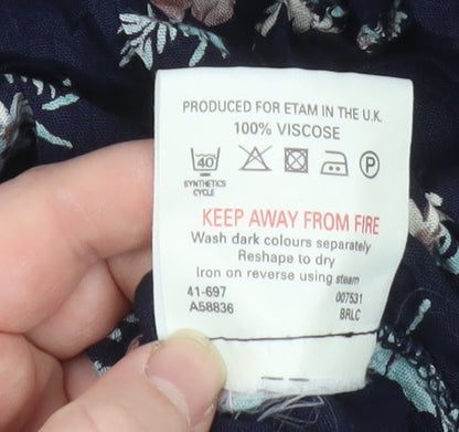 Womens UK Size 16 Etam A-Line Chiffon Skirt