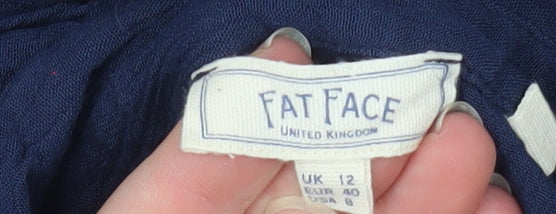 Womens UK Size 12 Fat Face Shirt Dress
