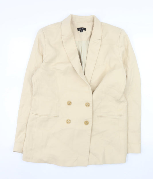 Womens UK Size L Saint + Sofia Regular Beige Blazer