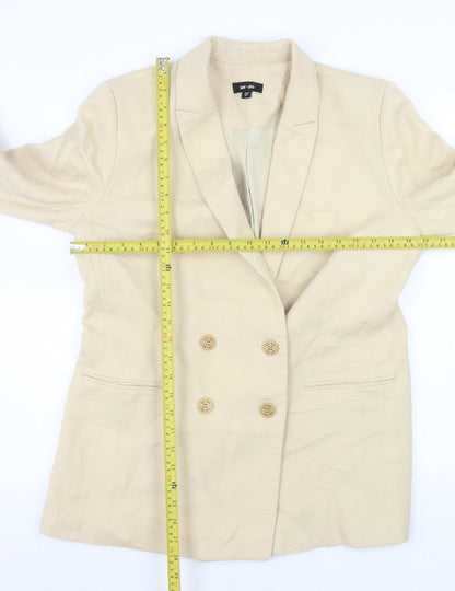Womens UK Size L Saint + Sofia Regular Beige Blazer