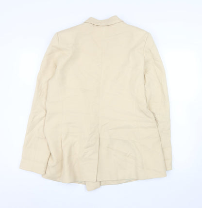 Womens UK Size L Saint + Sofia Regular Beige Blazer