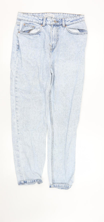 Womens UK Size 10 Primark Regular Fit Mom Blue Jeans