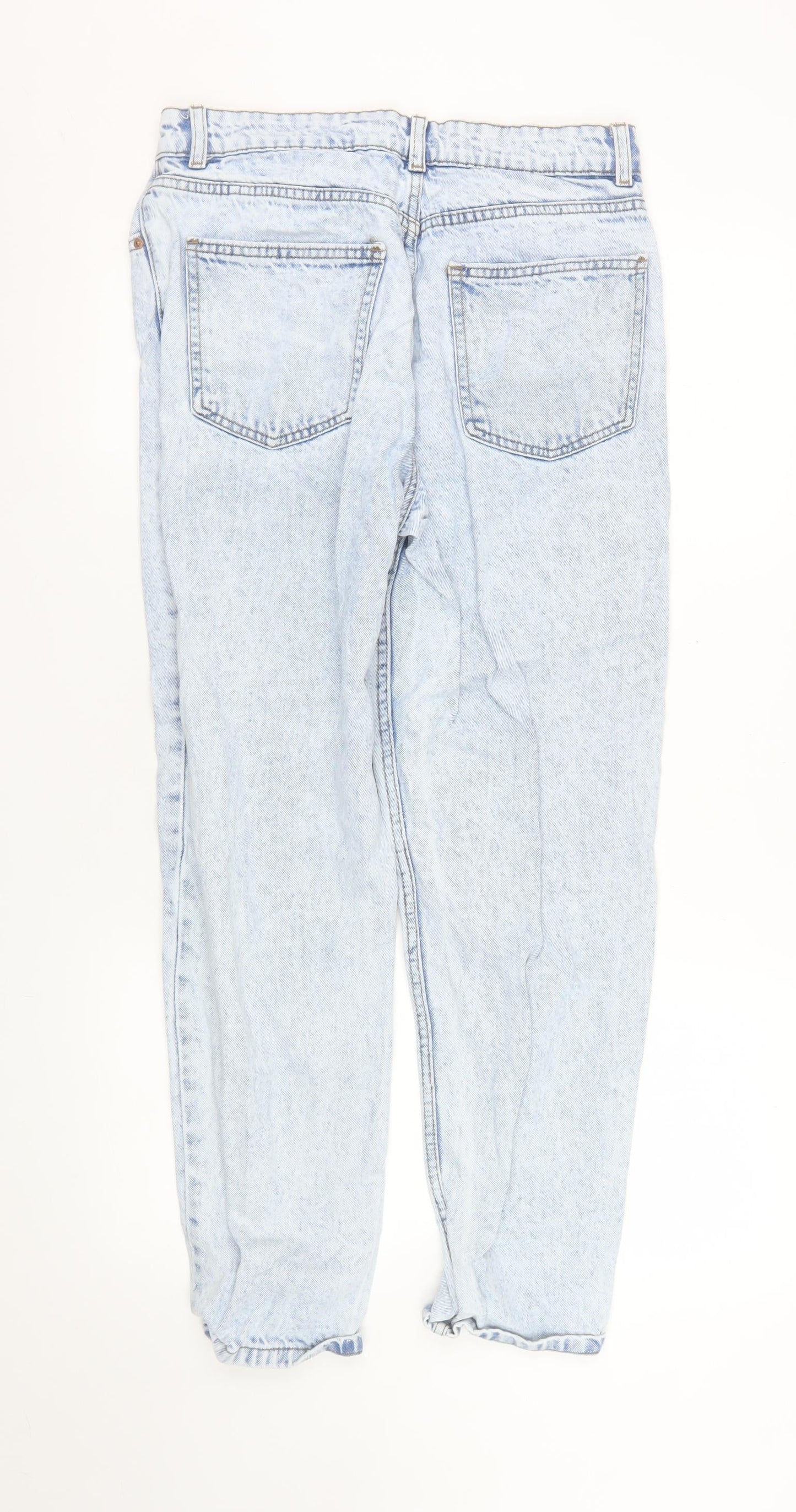 Womens UK Size 10 Primark Regular Fit Mom Blue Jeans