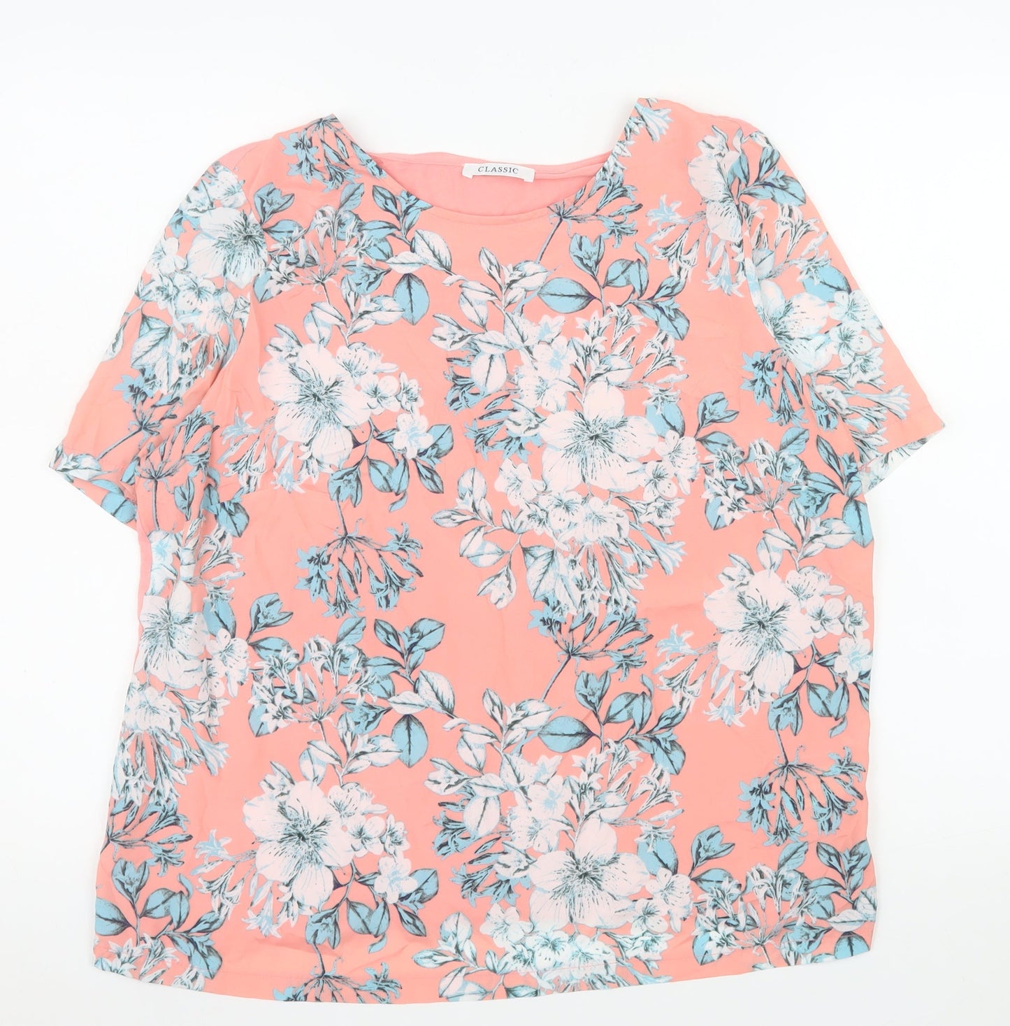 Womens UK Size 16 Marks and Spencer Pink Basic Blouse