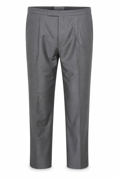 Mens UK Size 40S Torre Regular Fit Dress Pants Grey Trousers