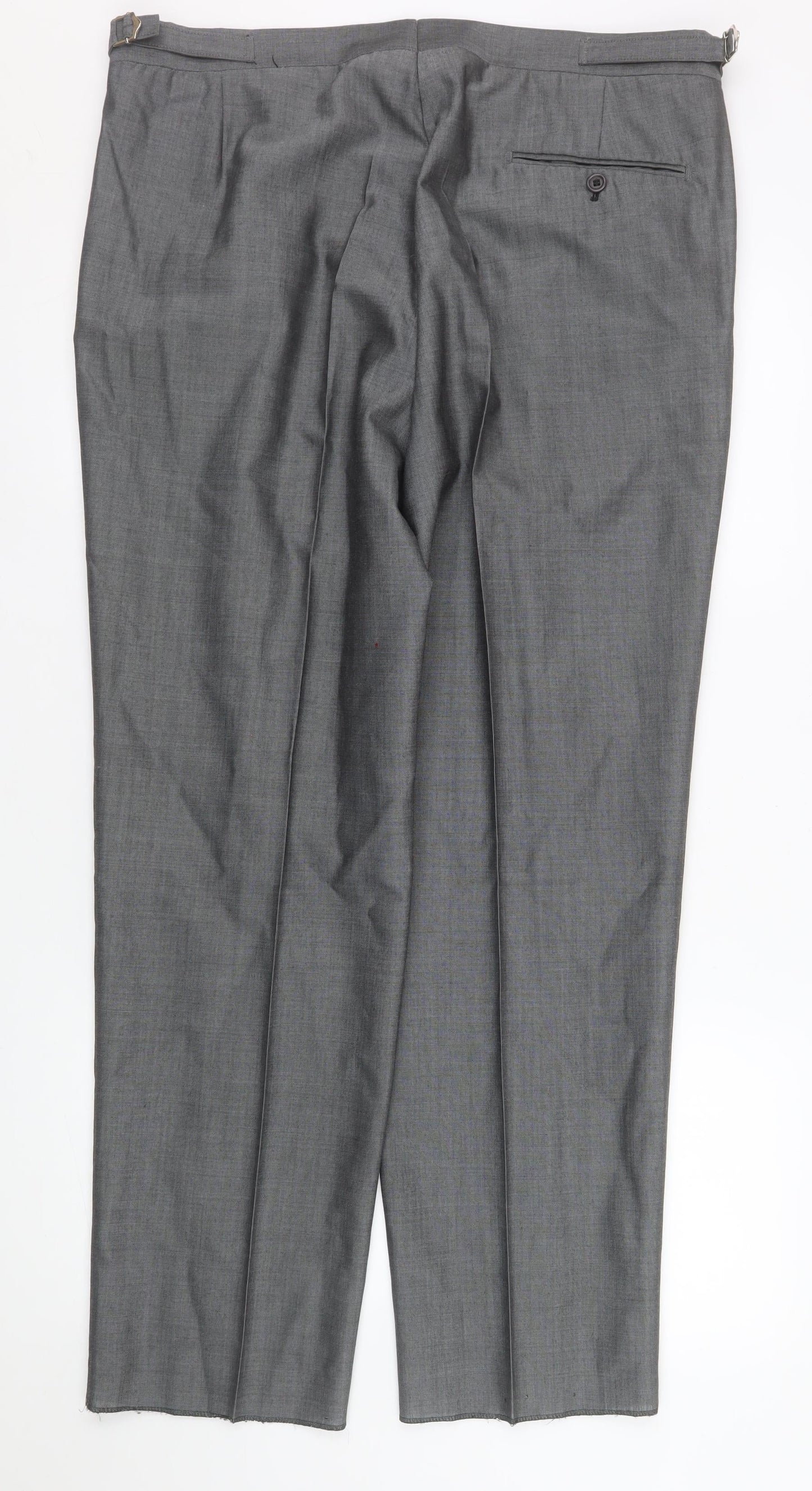 Mens UK Size 38 Torre Regular Fit Dress Pants Grey Trousers