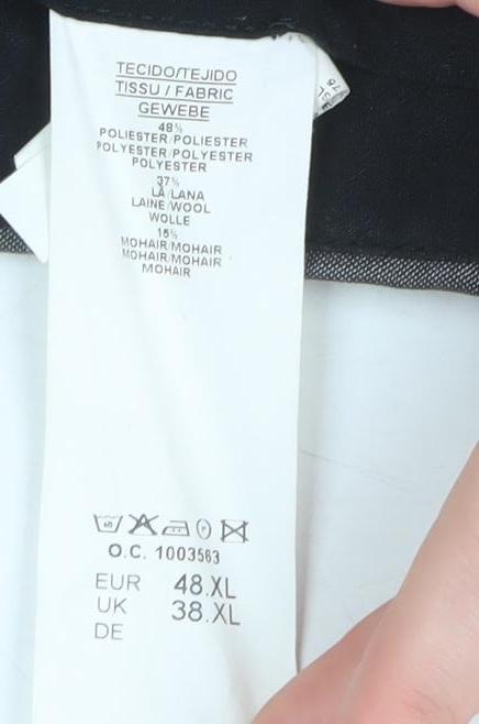 Mens UK Size 38 Torre Classic Fit Dress Pants Grey Trousers