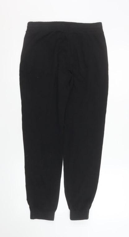 Womens UK Size S Hollister Regular Fit Jogger Black Trousers