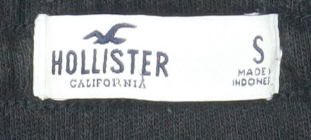 Womens UK Size S Hollister Regular Fit Jogger Black Trousers