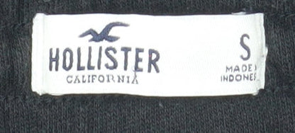 Womens UK Size S Hollister Regular Fit Jogger Black Trousers