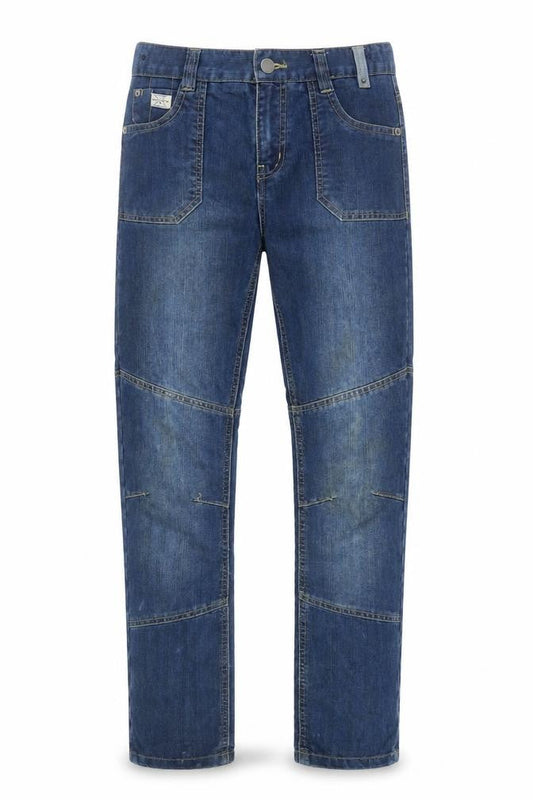 Front view of Dunnes women’s blue straight fit denim jeans 26in waist