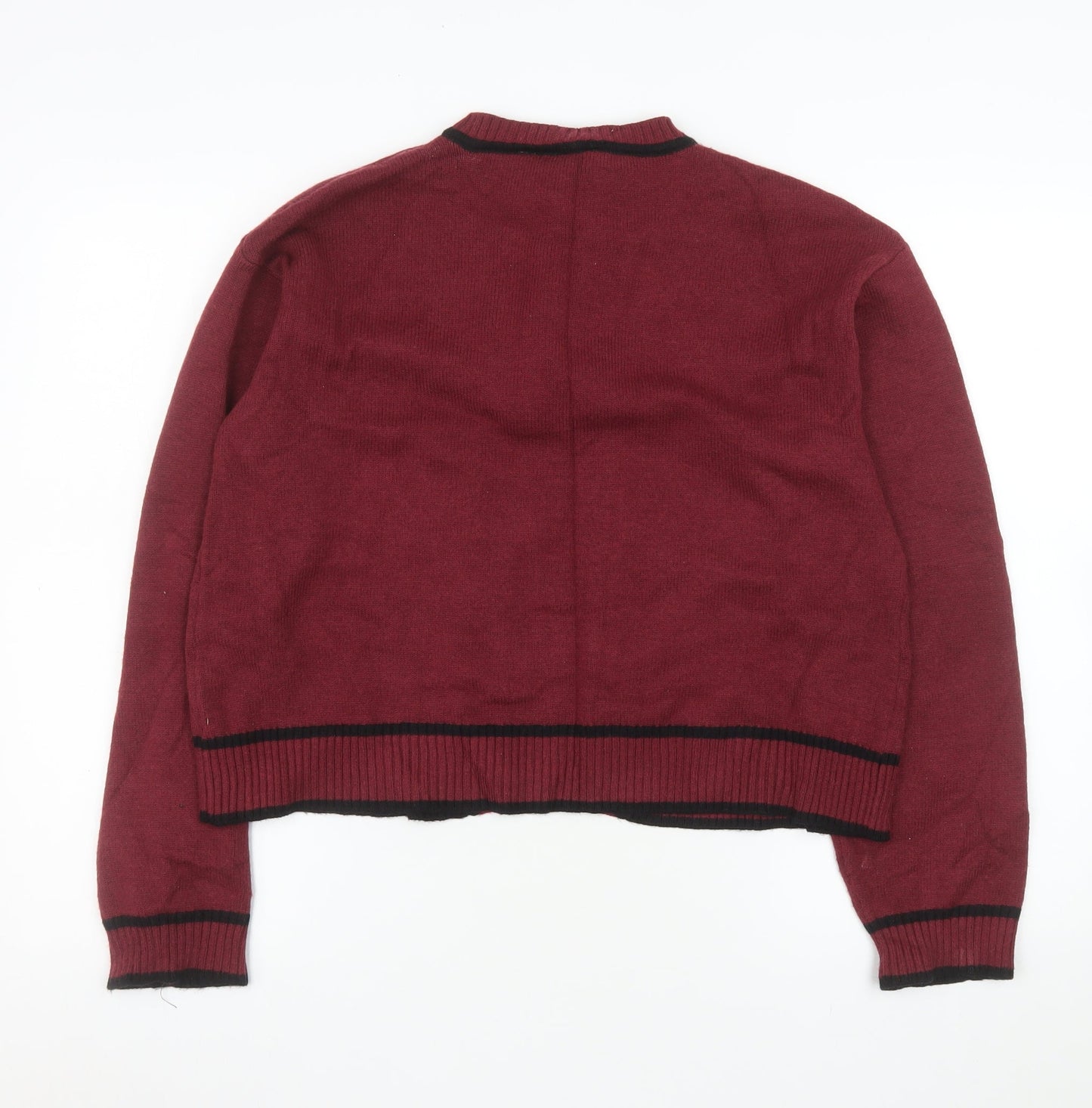 Womens UK Size 14 Savida Red Cardigan Jumper