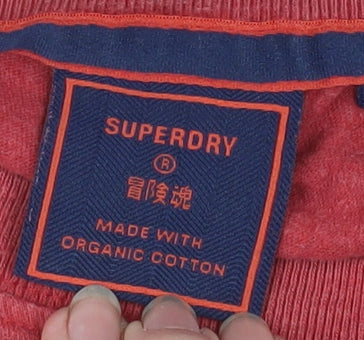 Mens UK Size L Superdry Red  T-Shirt