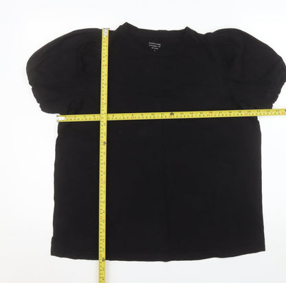 Womens UK Size L Dunnes Stores Black Basic T-Shirt