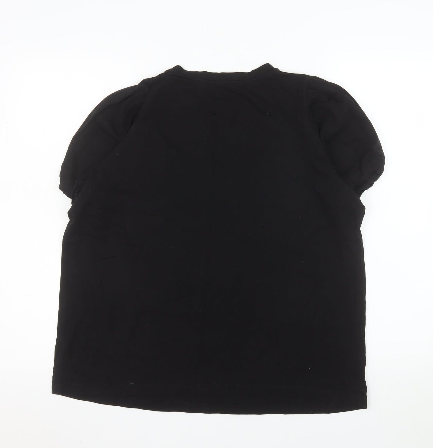 Womens UK Size L Dunnes Stores Black Basic T-Shirt