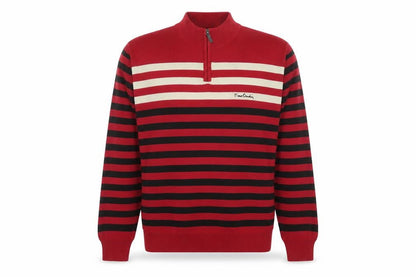 Mens UK Size L Pierre Cardin Red 1/2 Zip Sweatshirt
